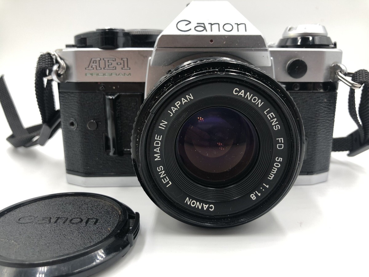 Canon AE-1 Program 35mm SLR Film Camera with 50mm f/1.8 FD Lens | eBay