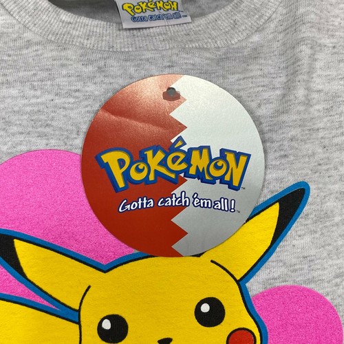Deadstock Vintage Nintendo POKEMON (1999) “Pikachu GO!” Anime T-Shirt Womens XS - Picture 2 of 5