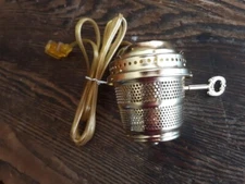 BRASS Electric Burner fit Aladdin oil lamps / Alladin C replica,fit A,B,C,23,etc