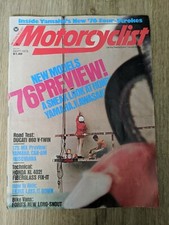 Vintage Motorcyclist Magazine - Sep 1975 - Ducati, Triumph Trident T160