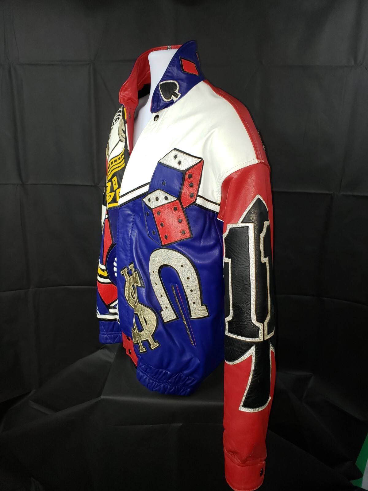 Custom Made Multi Color Leather Gamblers Bomber S… - image 18