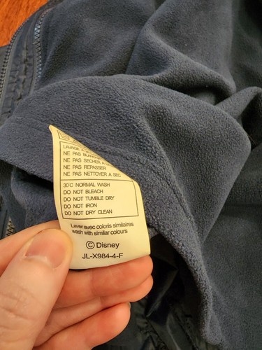 Disneyland Paris 1992 kids 2 -in- 1 Jacket Size 6A - Picture 13 of 16