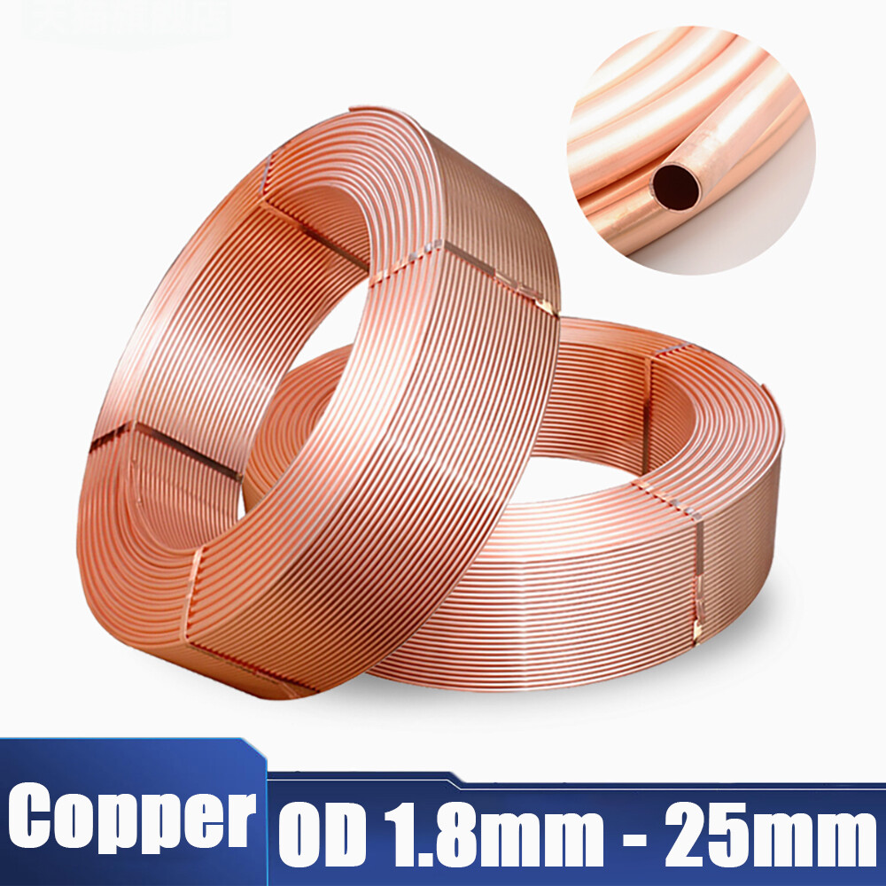 3mm - 16mm Soft Copper Tube Pipe Refrigeration Plumbing/microbore/water/gas/DIY