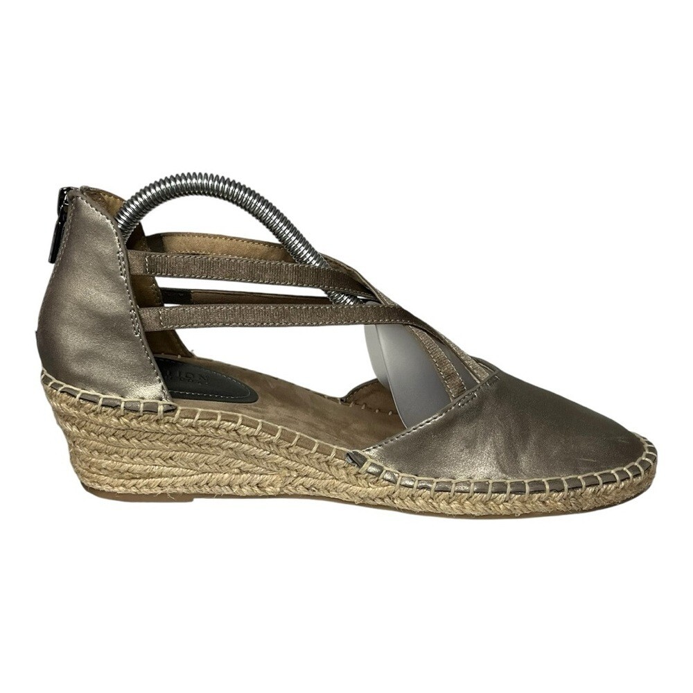 Alpargatas Kenneth Cole Reaction Kenneth Cole Reaction “Clo” Espadrille  Sandal Pewter Strappy Women