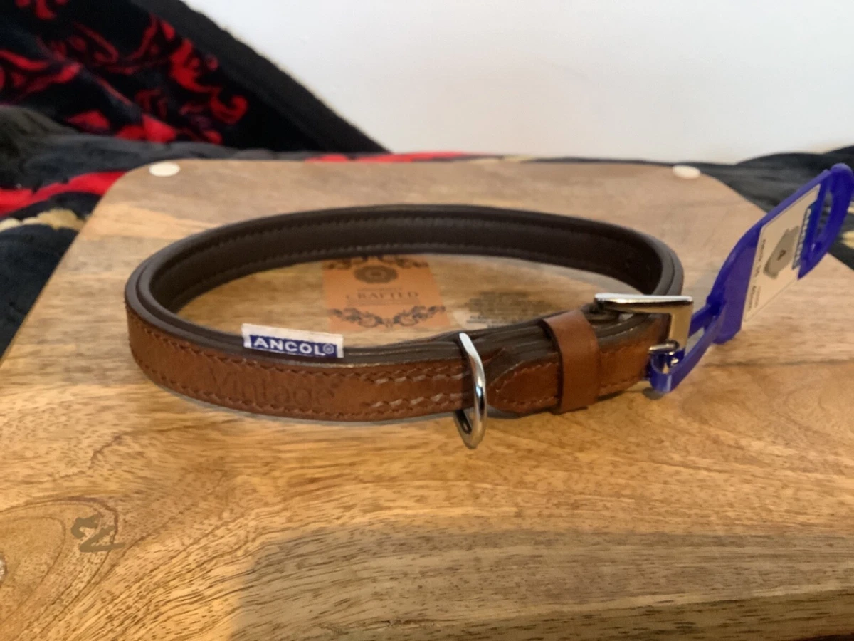 Ancol vintage leather clearance collar
