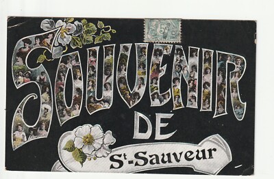 SAINT SAUVEUR - Yonne - postcard 89 - souvenir card - women - very small folds