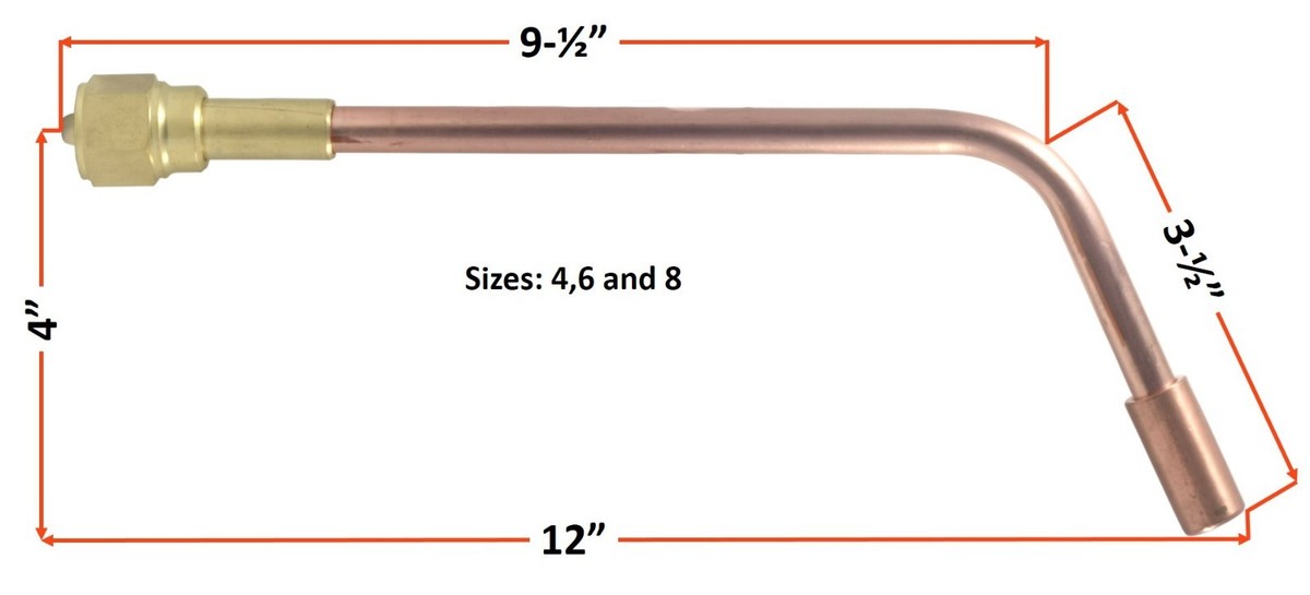 SÜA Heating Nozzle/Rosebud 6-MFA Compatible with 300 Series Victor