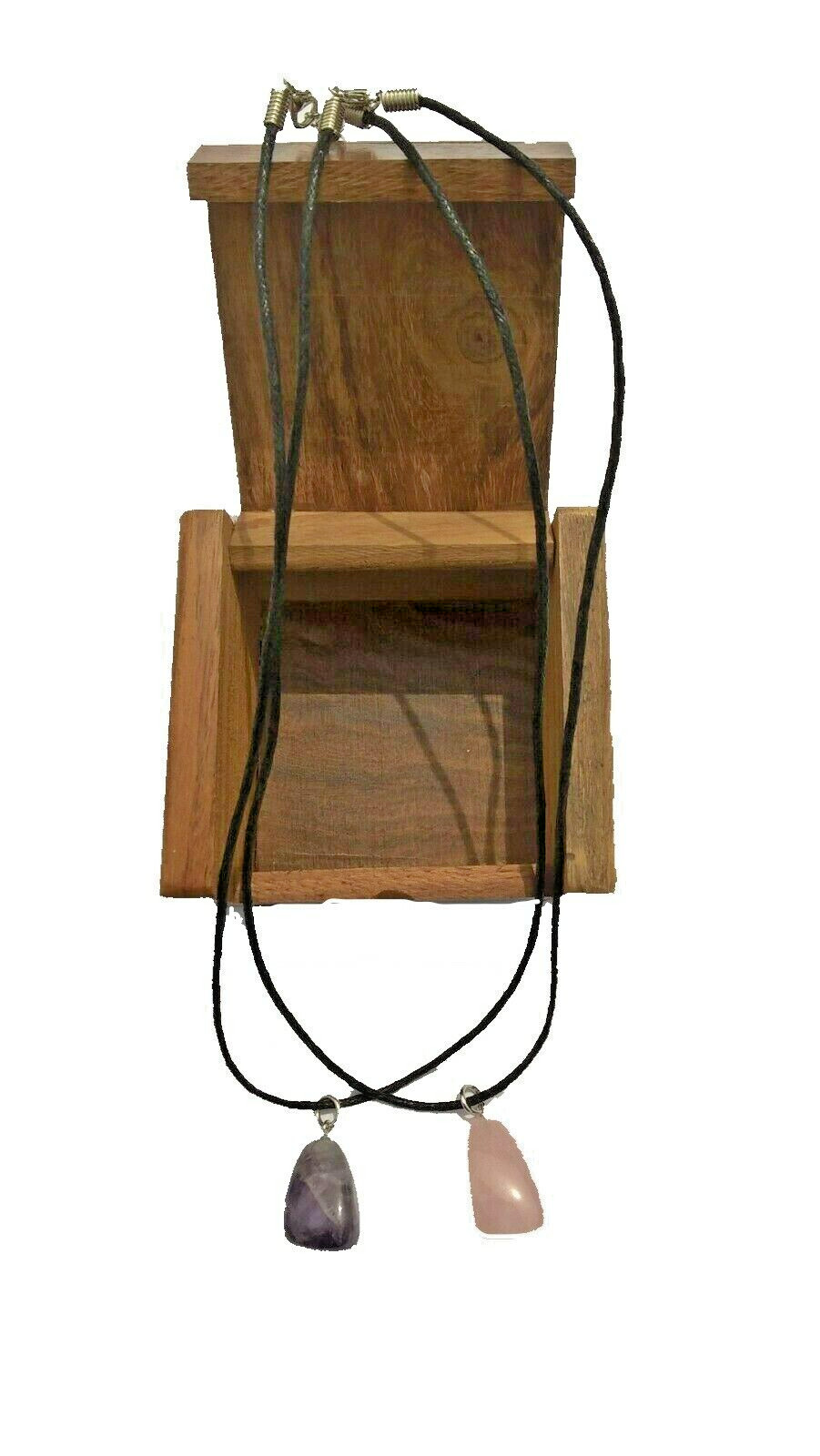 Pendentif améthyste quartz de lithothérapie, idée cadeau idéal avec écrin