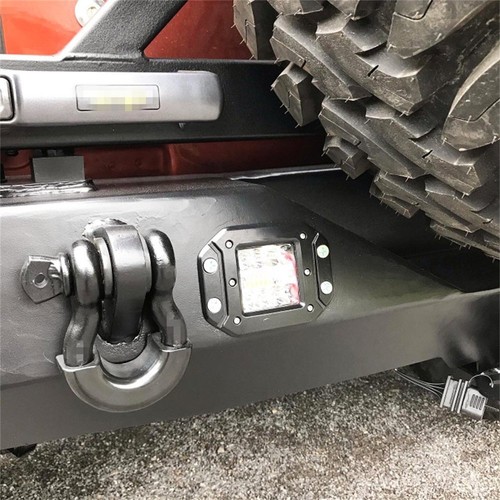 2X 5" Flush Mount LED Work Light Bar Rear Bumper Reverse Pods Fog Driving Lamps - Foto 12 di 16