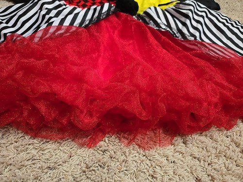 Halloween Costume Creepy Clown Dress Womans Plus 2XL Scary Spooky XXL Pom Poms - Picture 8 of 11