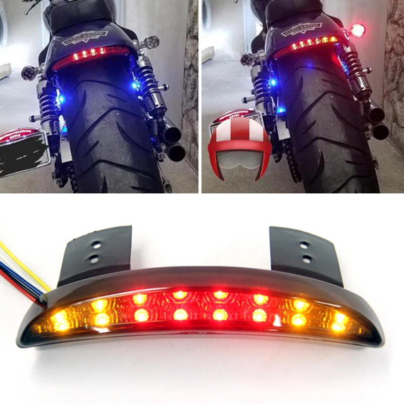 Smoke Rear Turn Signal Tail Light Brake for Harley Softail Slim FLS 2012-2018 US - Изображение 2 из 4