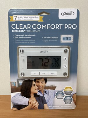 Thermostat Orbit Clear Comfort Pro 7 Day Programmable SEALED NEW