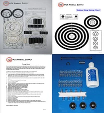 1991 Data East Batman Pinball Tune-up Kit - Includes Rubber Ring Kit