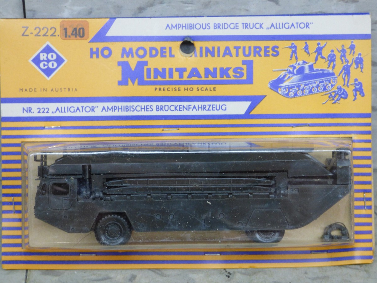 アリゲーター Roco Minitanks Modern US Alligator Amphibious Bridge Truck