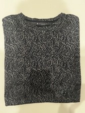 Hart Schaffner Marx Navy Long Sleeve Sleepwear Pullover Shirt Size Large