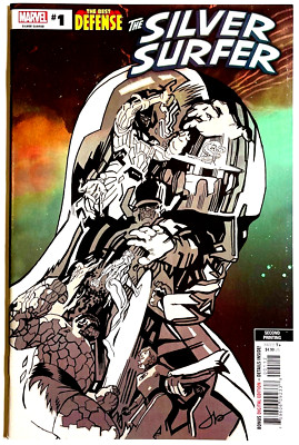 DEFENDERS SILVER SURFER #1 JASON LATOUR 2ND PRINT BEST DEFENSE 2019 MARVEL NM