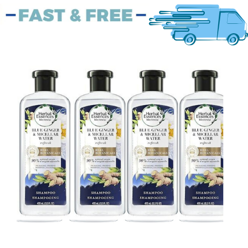 4X Herbal Essences Micellar Water and Blue Ginger Shampoo 400ml - Picture 1 of 2
