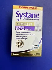 Systane Twin Pack Nano Droplet Exp- 03-2024 Optimal Relief Listed 10/11