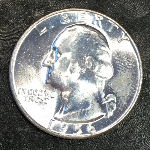 1956 Washington Quarter - Original Uncirculated - High Quality Scans #P598