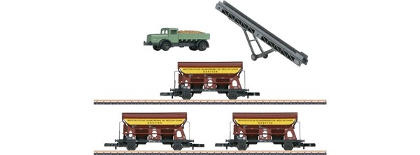 Spur Z MäRklin 82440 Wagen-Set 3-Tlg. Westdeutsche Quarzwerke Db Neu Ovp-image