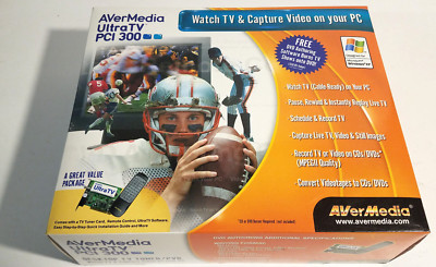 AVERMEDIA UltraTV pci 300 Desktop tv tuner with Remote, cabling & CD New unused