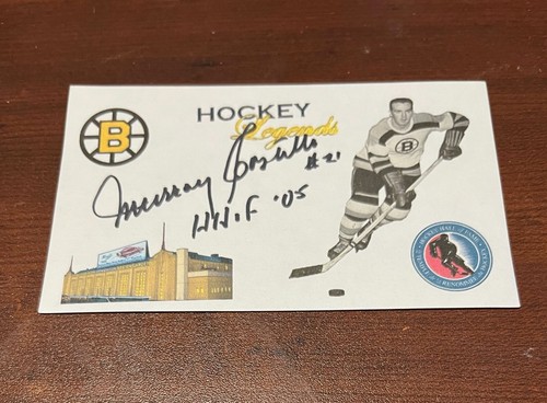 1950 - 1970 Boston Bruins Autogramme U-Pick MacKell Morrison Costello Barry NHL - Bild 16 von 16
