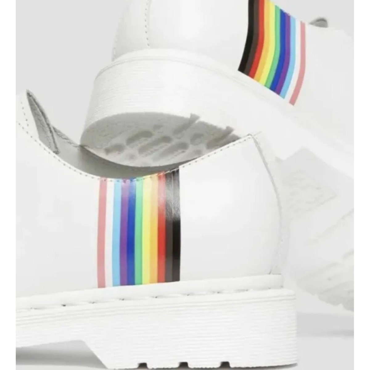Dr Martens 27522 Pride Oxford Leather Shoes Men 9 Smooth White Dr. Martens 27522 Women main image 2