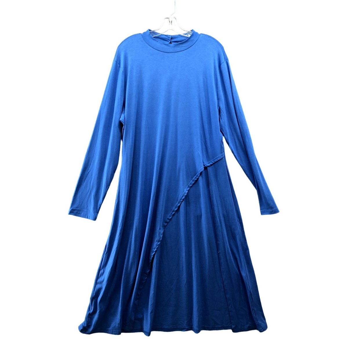 NWT New York & Company Long Sleeve Dress Womens XXL Royal Blue Jersey | eBay NWT New York & Company Long Sleeve Dress Womens XXL Royal Blue Jersey | eBay