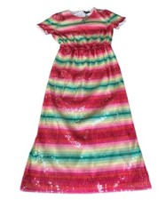 J Crew Dress Women's Sz 8 Watermelon Sequined Lined A-line Midi Sparke NEW