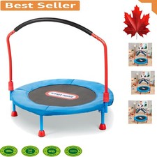 Foldable Kids Trampoline with Foam-Padded Safety Bar - Active Play at Home