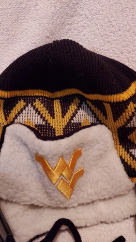 New Era Men's West Virginia Mountaineers Blue / Yellow Trapper Hat OSFM NWT - Picture 2 of 5