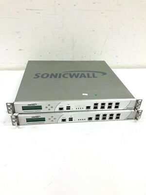 LOT OF 2 Sonicwall E5500 Network Security Appliances 1RK12-050