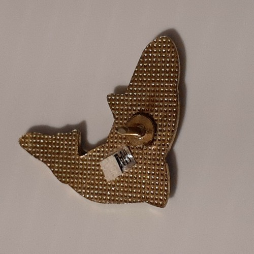 FISH FISHING ANGLERS LUNKERS #5 Vintage enamel metal hat tac pin lapel tack - Picture 3 of 3