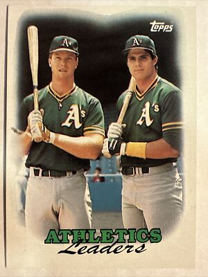 Jose Canseco Mark McGwire 1988 Topps #759 Oakland A's Athletics