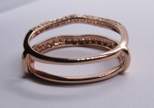 14K Gold Solitaire Enhancer Diamond Ring Guard Wrap Dia=1.05 F-VS1 Value=$5,750 - Picture 7 of 13