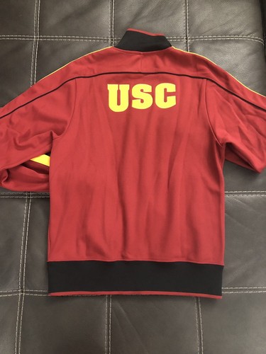 NIKE Track Jacket USC Trojans Embroidered Black/Red/Yellow Men’s Size S - 第 3/3 張圖片