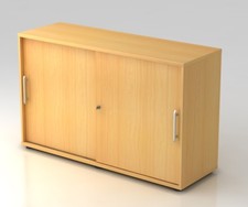 Schiebetürenschrank Multi Aktenschrank 120 cm breit Büroschrank Sideboard