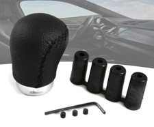 Schaltknauf Schalthebel Manuell Schwarz Leder Für Honda Accord Jazz Civic Crv