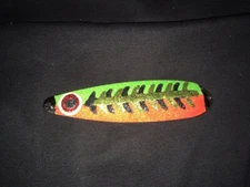 High Percentage Salmon Trolling Spoon With Hyper Vis Tape Not Paint 3 3/4”