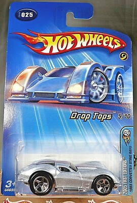 2005 Hot Wheels #25 First Editions-Drop Tops 5/10 1963 CORVETTE STING RAY Silver