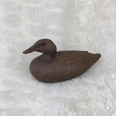 The Market Handcrafted Wooden Duck 5.25''