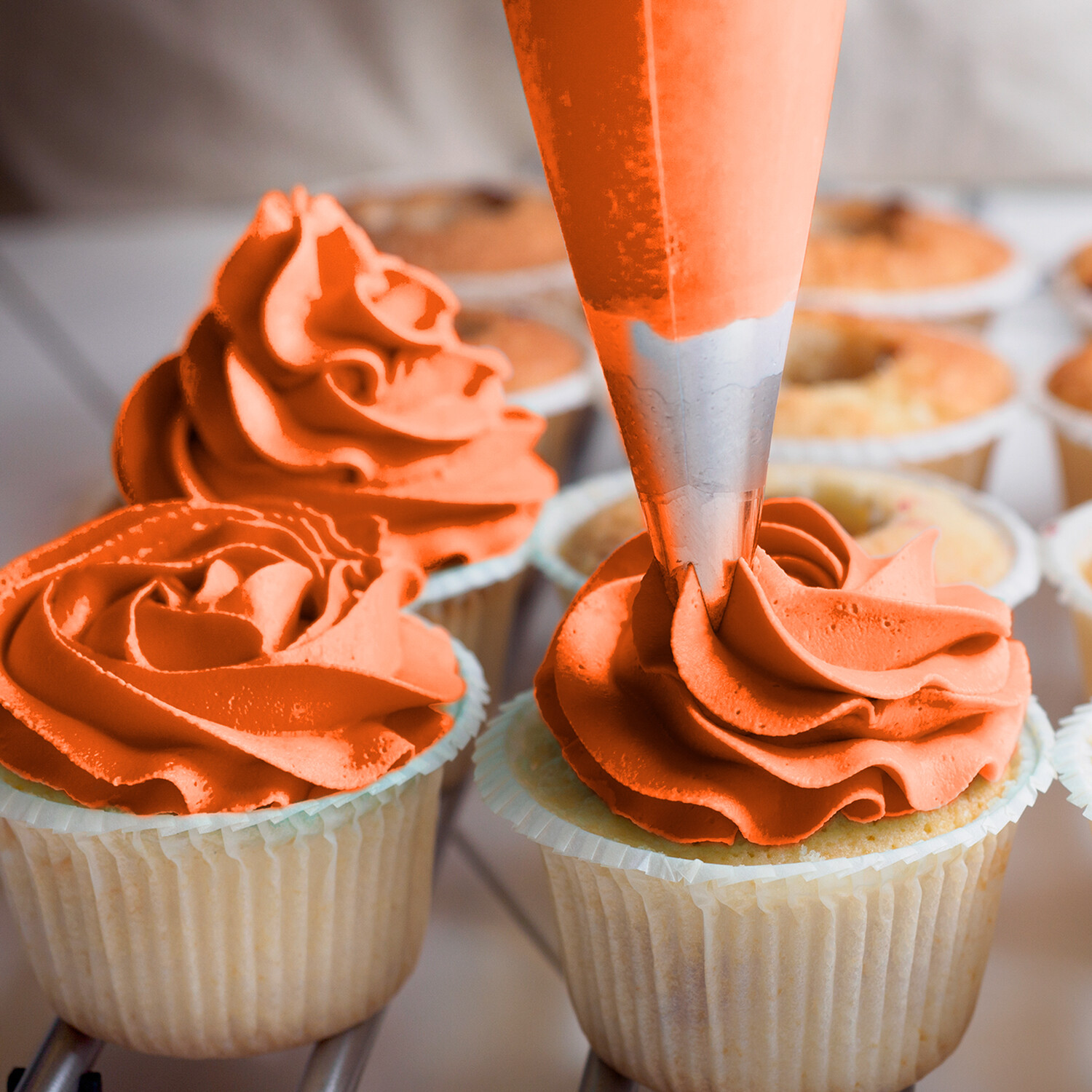 Chefmaster by US Cake Supply 2.3oz Sunset Orange LiquaGel Cake Food