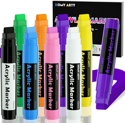 Graffiti Stifte, 15Mm Jumbo Acrylstifte, Permanent Marker Breit, Wasserfeste Far