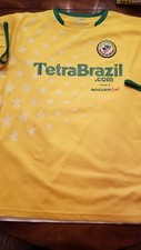 Tetra Brazil Soccer Academy Jersey Short Sleeve Shirt Medium