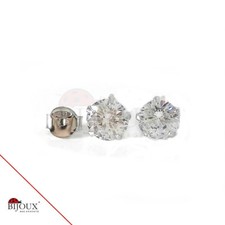 ORECCHINI ZIRCONE 8mm, Punto Luce IN ARGENTO 925‰