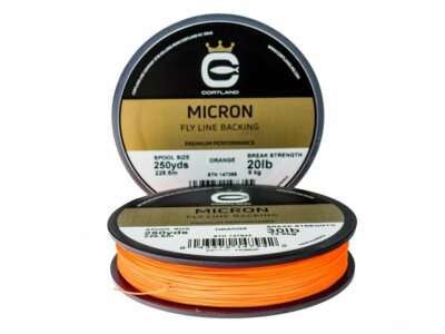 Cortland Micron Fly Line Backing Orange 100yd Fliegenschnüre