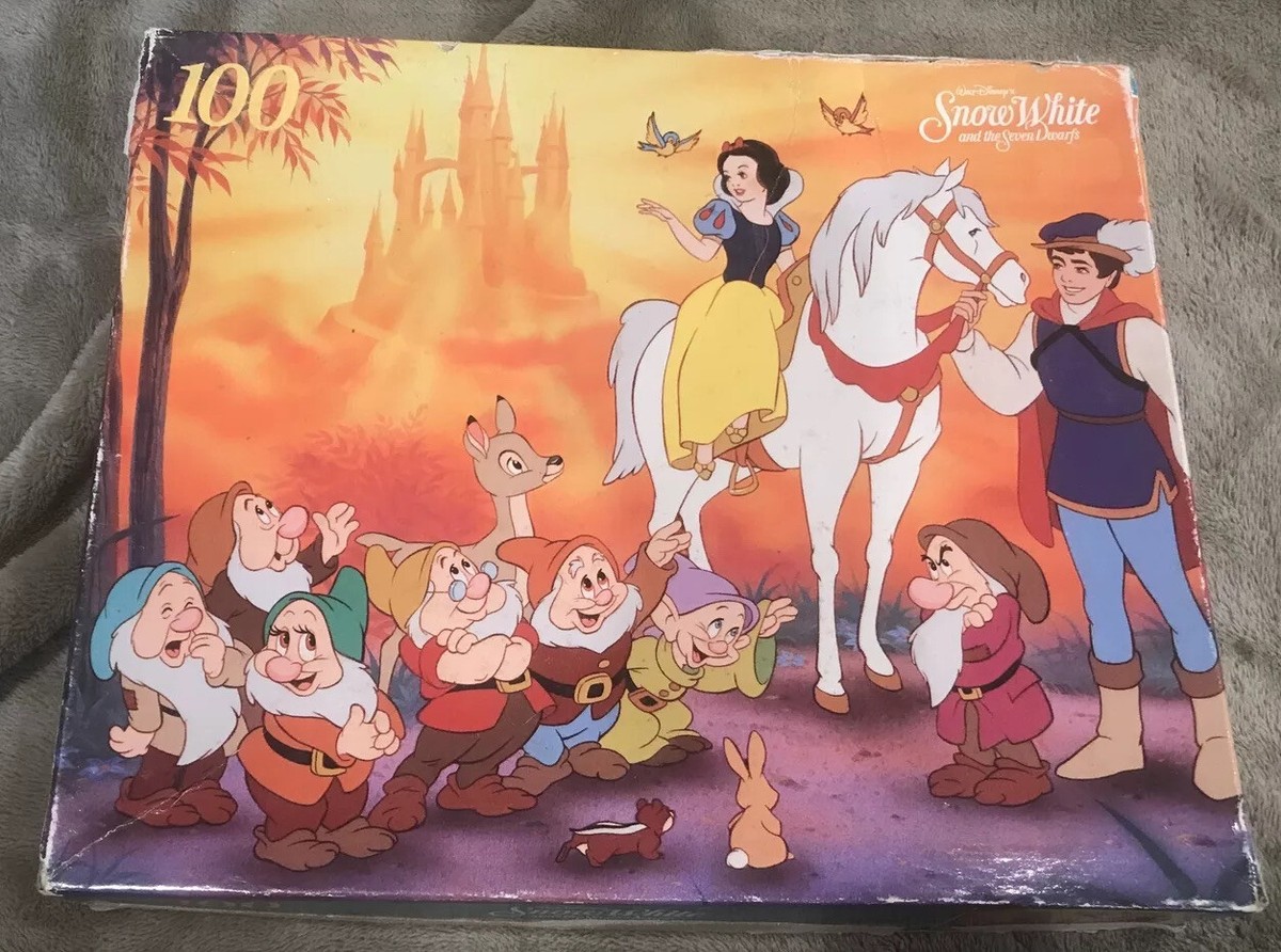 Vintage Golden Walt Disney's Snow White 100 Piece Jigsaw Puzzle