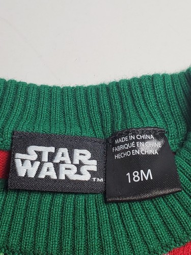 Star Wars Baby Yoda Weihnachtspullover Kleinkind Kind Größe 18M - ich war das ganze Jahr süß - Bild 6 von 6