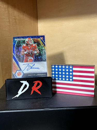 Trevor Lawrence [Blue Prizm] #DPA-TLW 2021 Panini Prizm Draft Picks Autographs card