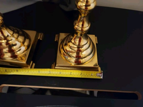 Hampton Brass 17” Candle Holders From India - Picture 8 of 8